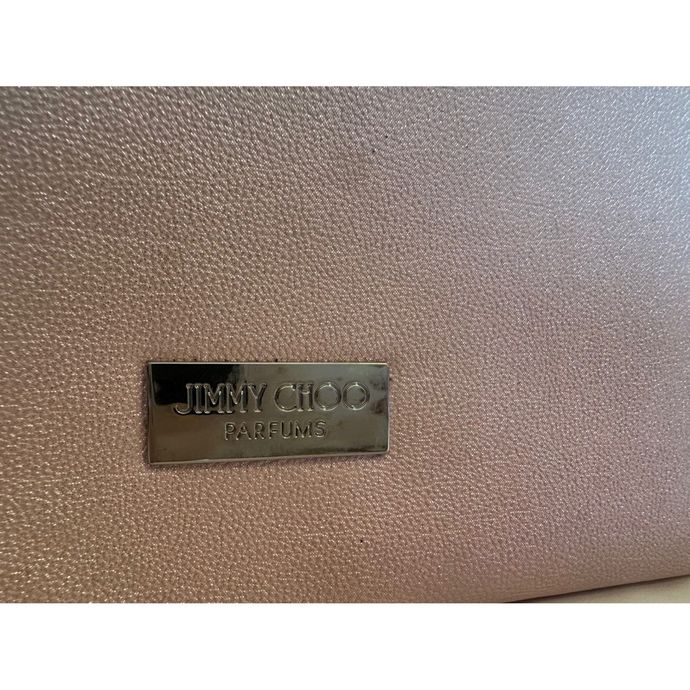 Jimmy Choo Parfums‎ Rose Gold Metallic Cosmetic Makeup Bag Pouch - Picture 2 of 7